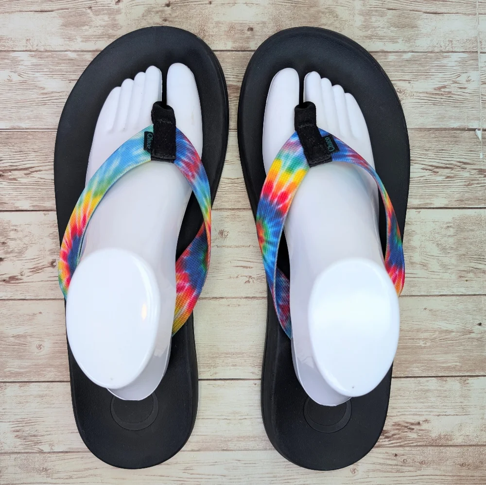 Chaco Tye Dye Thong Flip Flop Summer Sandals Men's 13